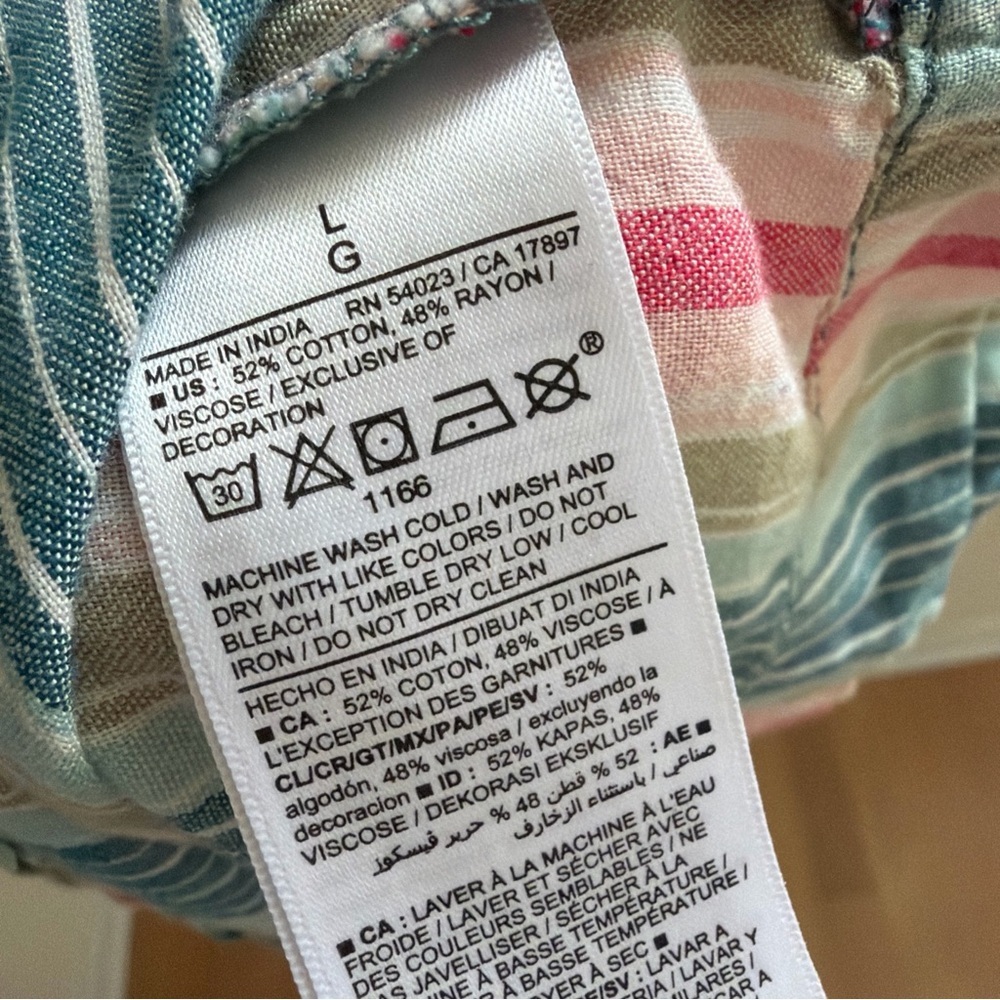 Old Navy Striped Maxi Swing Spring Summer Wedding Dress Tie Beach L - Picture 6 of 8